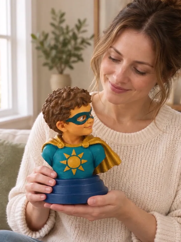 Superhero sculpture — Kids as heroes