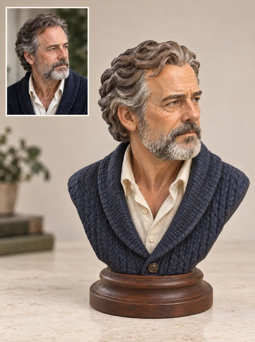 Finished hand-painted sculpture 10